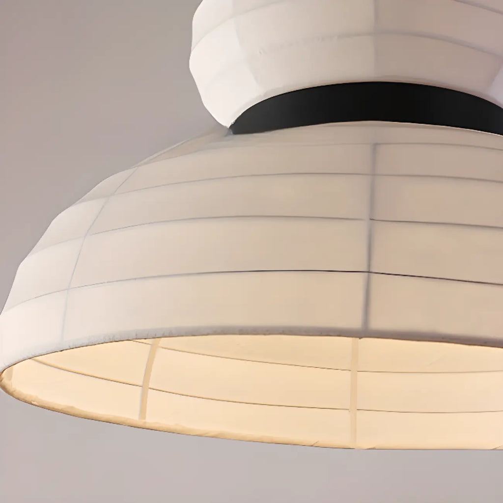 Suspension minimaliste et élégante en soie blanche pour cuisine