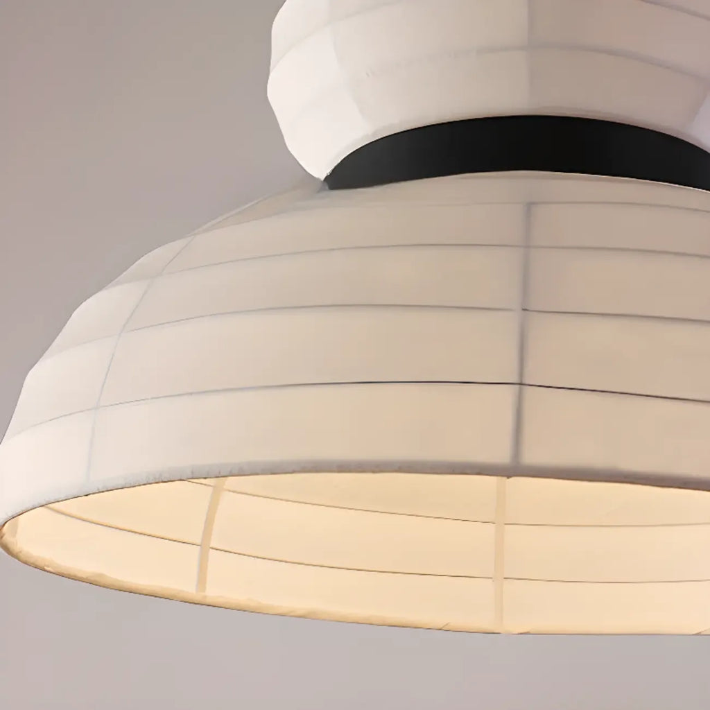 Suspension minimaliste et élégante en soie blanche pour cuisine