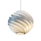 Lampadario a sospensione a globo in alluminio artistico per isola cucina
