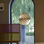 Lampadario a sospensione a globo in alluminio artistico per isola cucina