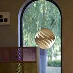 Lampadario a sospensione a globo in alluminio artistico per isola cucina
