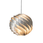 Lampadario a sospensione a globo in alluminio artistico per isola cucina
