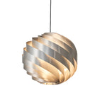 Lampadario a sospensione a globo in alluminio artistico per isola cucina