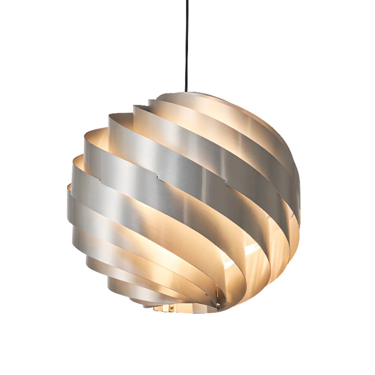 Lampadario a sospensione a globo in alluminio artistico per isola cucina