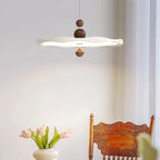 Suspension ronde blanche à intensité variable pour îlot de cuisine
