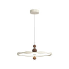 Suspension ronde blanche à intensité variable pour îlot de cuisine