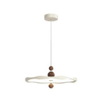 Suspension ronde blanche à intensité variable pour îlot de cuisine