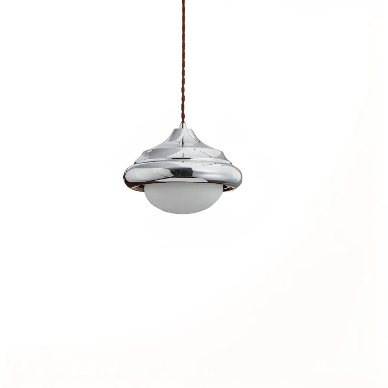 Suspension d'intérieur géométrique en verre noyer, hauteur réglable