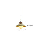 Suspension décorative en noyer avec corde, hauteur réglable