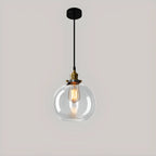 Suspension moderne géométrique en verre doré pour chambre à coucher