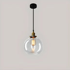 Suspension moderne géométrique en verre doré pour chambre à coucher