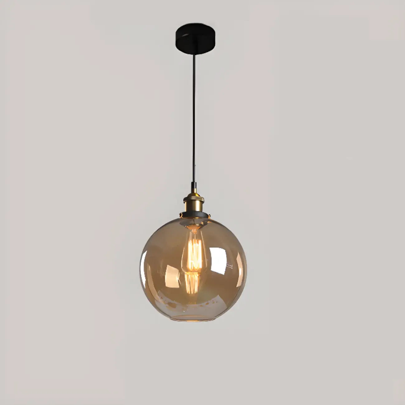 Suspension moderne géométrique en verre doré pour chambre à coucher