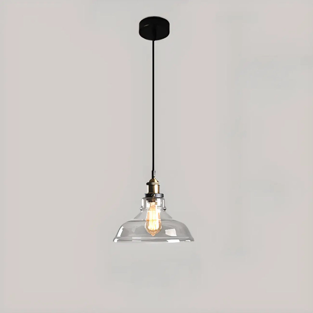 Suspension moderne géométrique en verre doré pour chambre à coucher