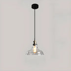 Suspension moderne géométrique en verre doré pour chambre à coucher