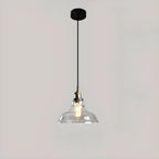 Suspension moderne géométrique en verre doré pour chambre à coucher