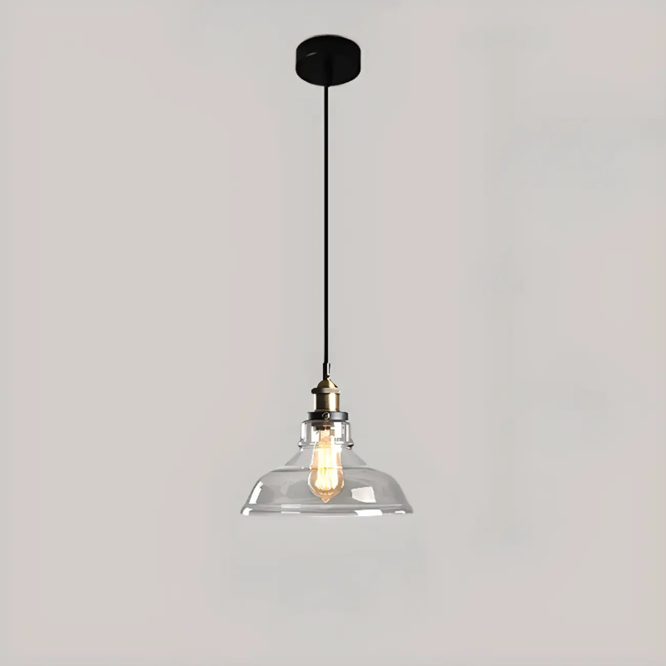 Suspension moderne géométrique en verre doré pour chambre à coucher