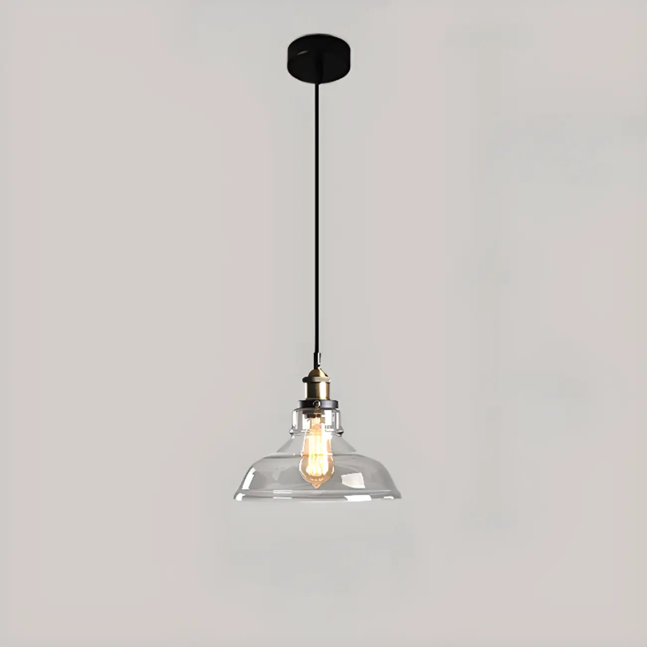 Suspension moderne géométrique en verre doré pour chambre à coucher
