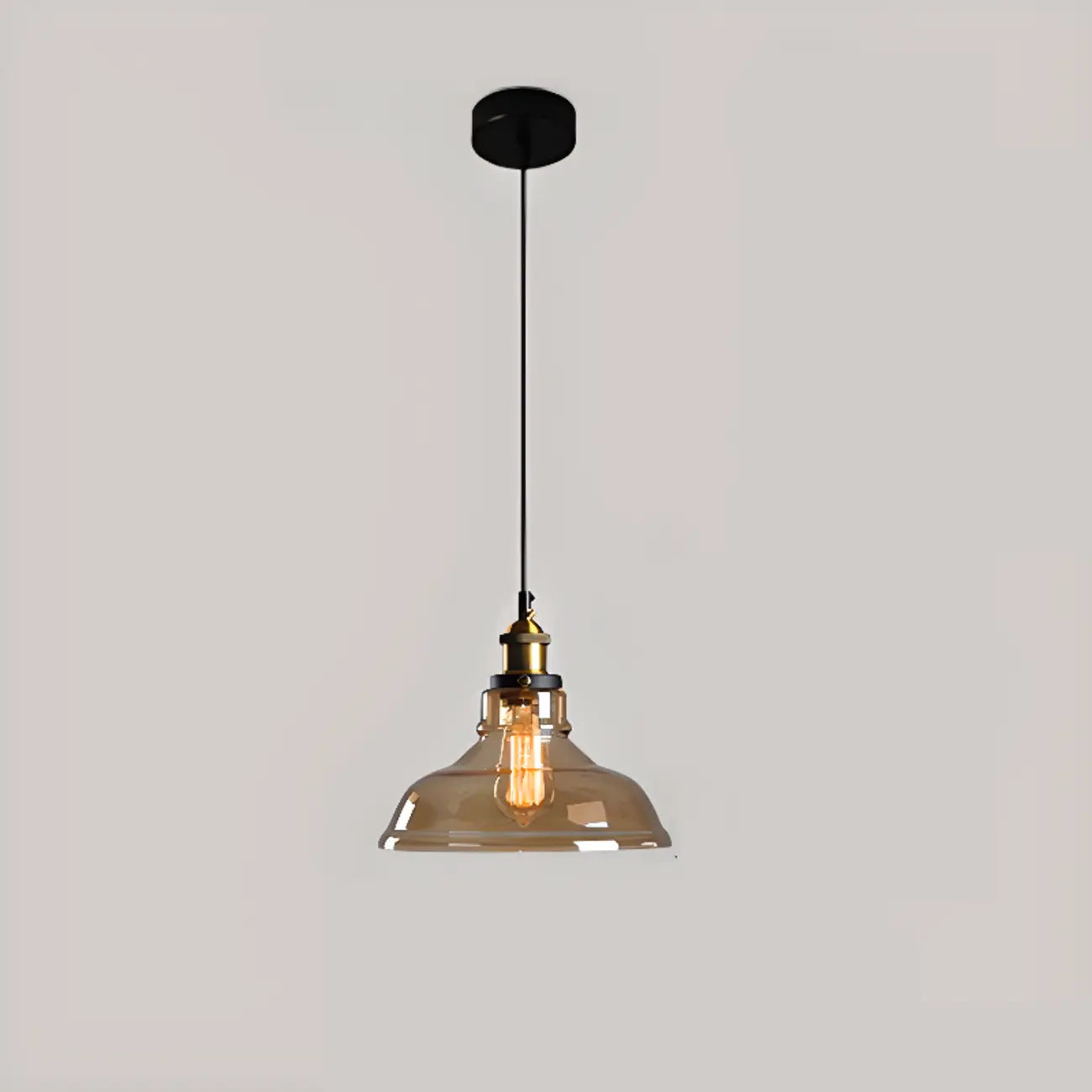 Suspension moderne géométrique en verre doré pour chambre à coucher
