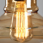 Suspension moderne géométrique en verre doré pour chambre à coucher