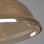Suspension moderne géométrique en verre doré pour chambre à coucher