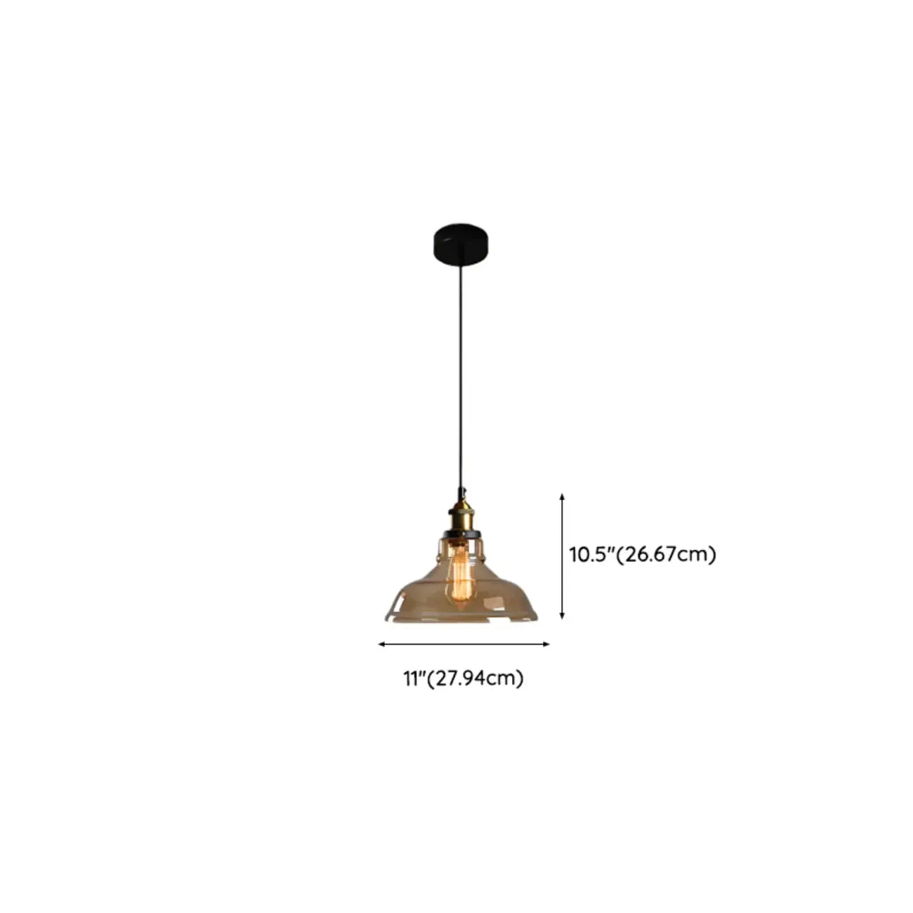 Suspension moderne géométrique en verre doré pour chambre à coucher
