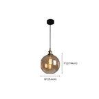 Suspension moderne géométrique en verre doré pour chambre à coucher