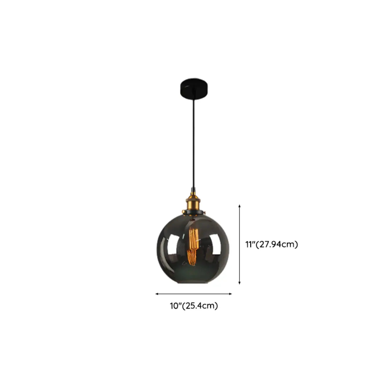 Suspension moderne géométrique en verre doré pour chambre à coucher