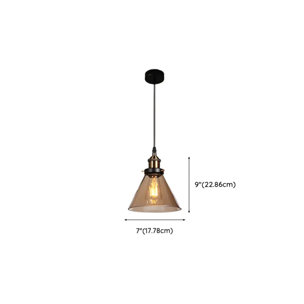 Suspension moderne géométrique en verre doré pour chambre à coucher