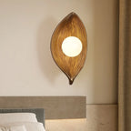 Applique murale chic et moderne en résine, mini feuille, pour la décoration de chambre