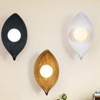 Applique murale chic et moderne en résine, mini feuille, pour la décoration de chambre