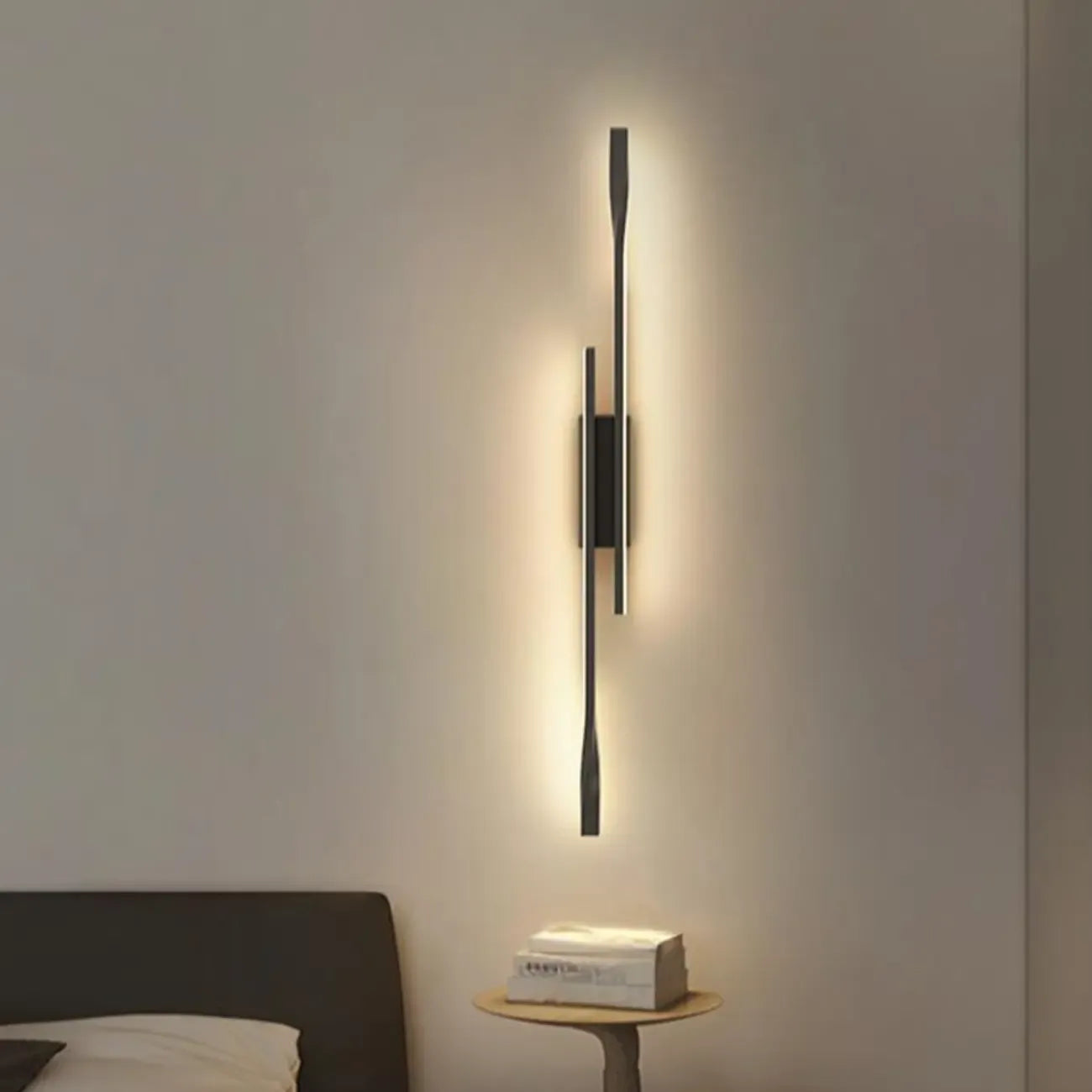 Applique murale linéaire moderne avec abat-jour en gel de silice