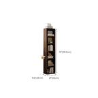 Bibliothèque d'angle compacte et haute en bois à 5 niveaux