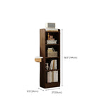 Bibliothèque d'angle compacte et haute en bois à 5 niveaux