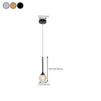Suspension minimaliste en métal et cristal transparent