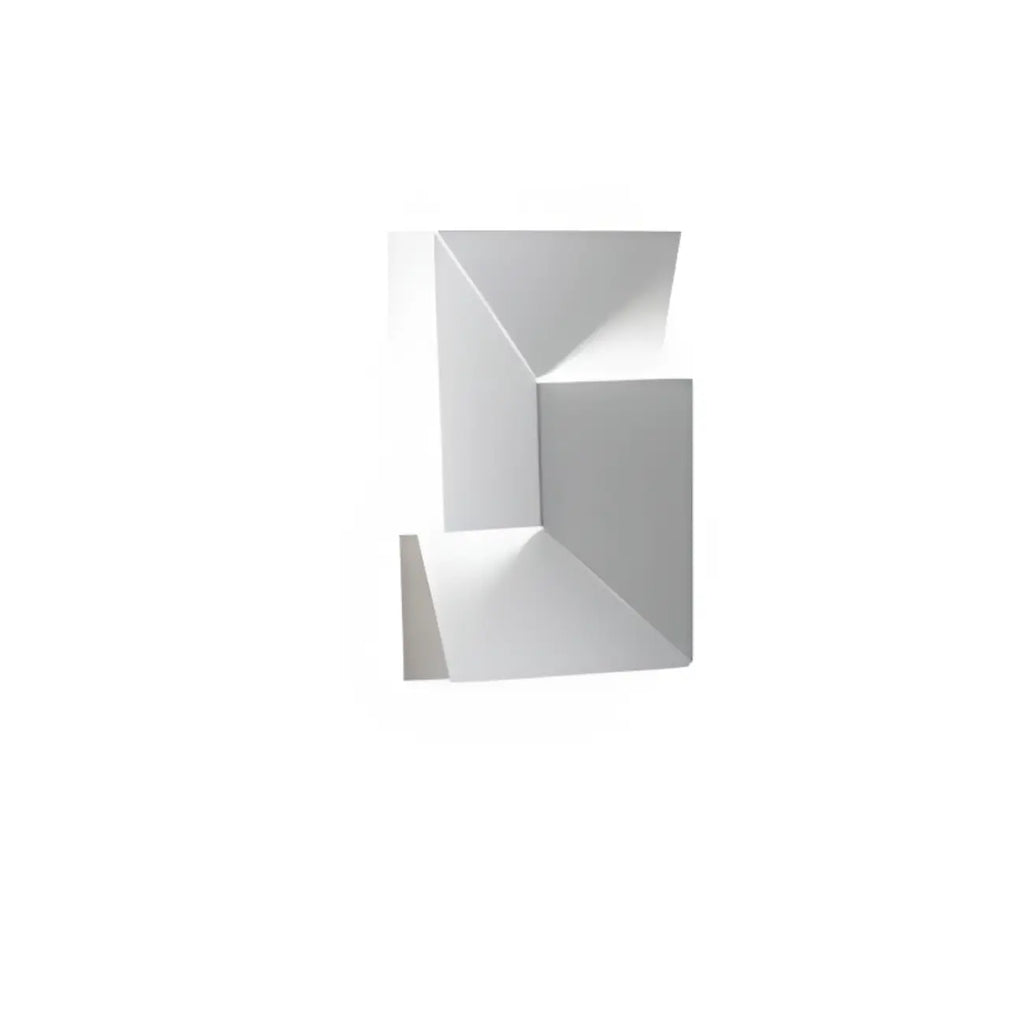 Applique murale LED géométrique en métal blanc Art Decor avec télécommande