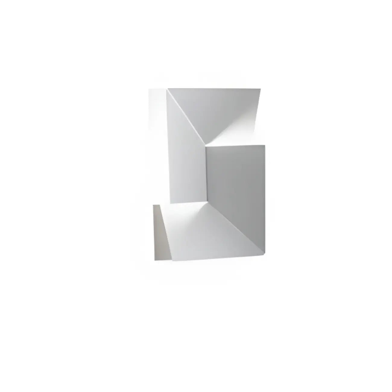 Applique murale LED géométrique en métal blanc Art Decor avec télécommande