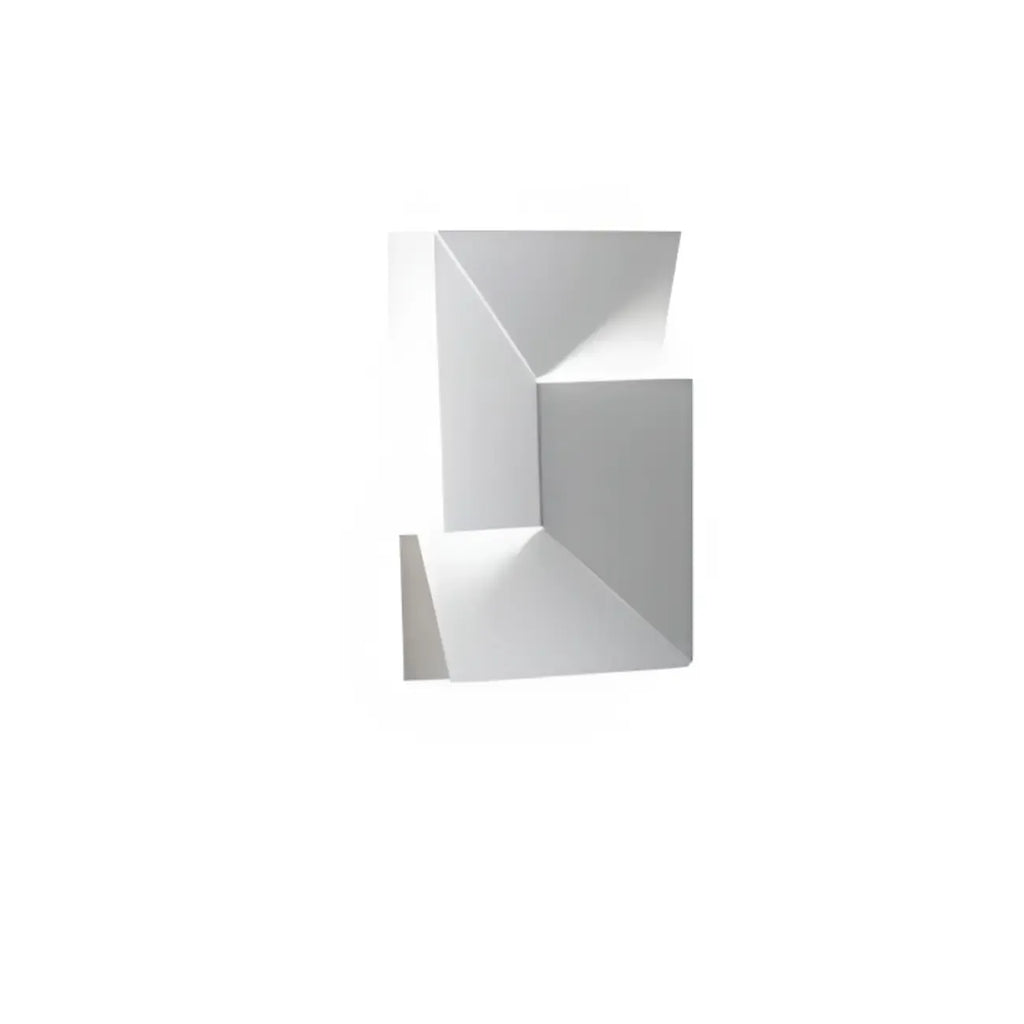 Applique murale LED géométrique en métal blanc Art Decor avec télécommande