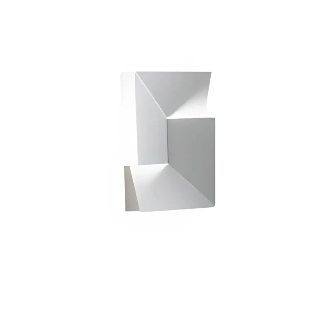 Applique murale LED géométrique en métal blanc Art Decor avec télécommande
