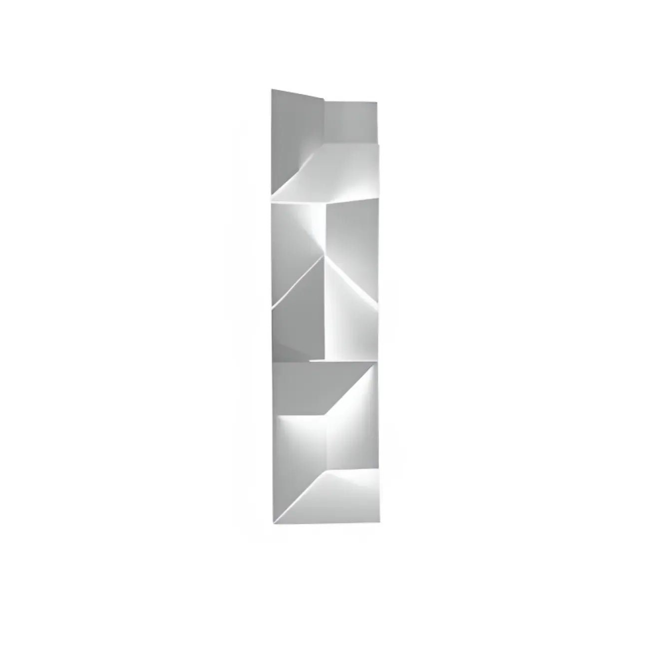 Applique murale LED géométrique en métal blanc Art Decor avec télécommande