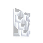 Applique murale LED géométrique en métal blanc Art Decor avec télécommande