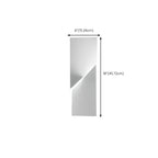Applique murale LED géométrique en métal blanc Art Decor avec télécommande
