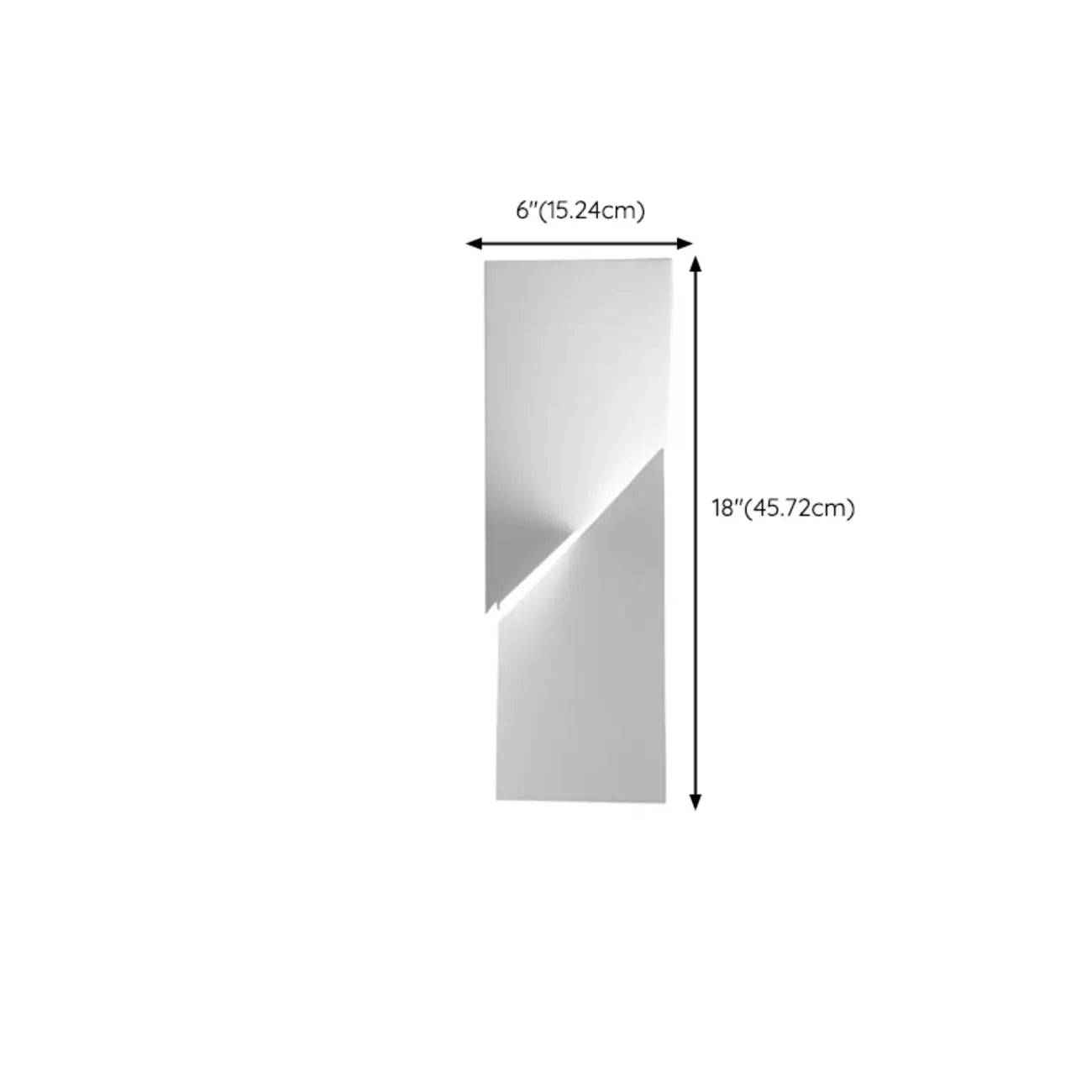 Applique murale LED géométrique en métal blanc Art Decor avec télécommande