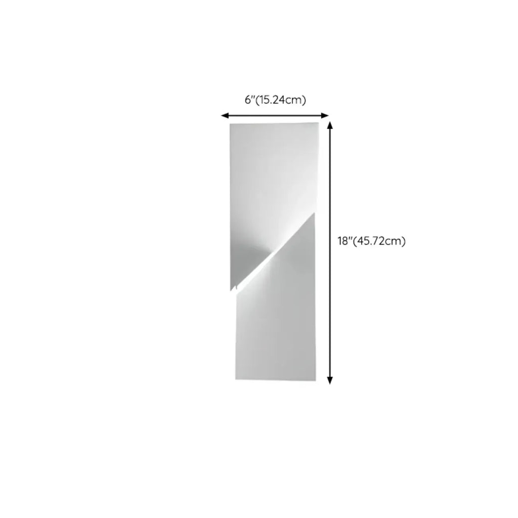 Applique murale LED géométrique en métal blanc Art Decor avec télécommande