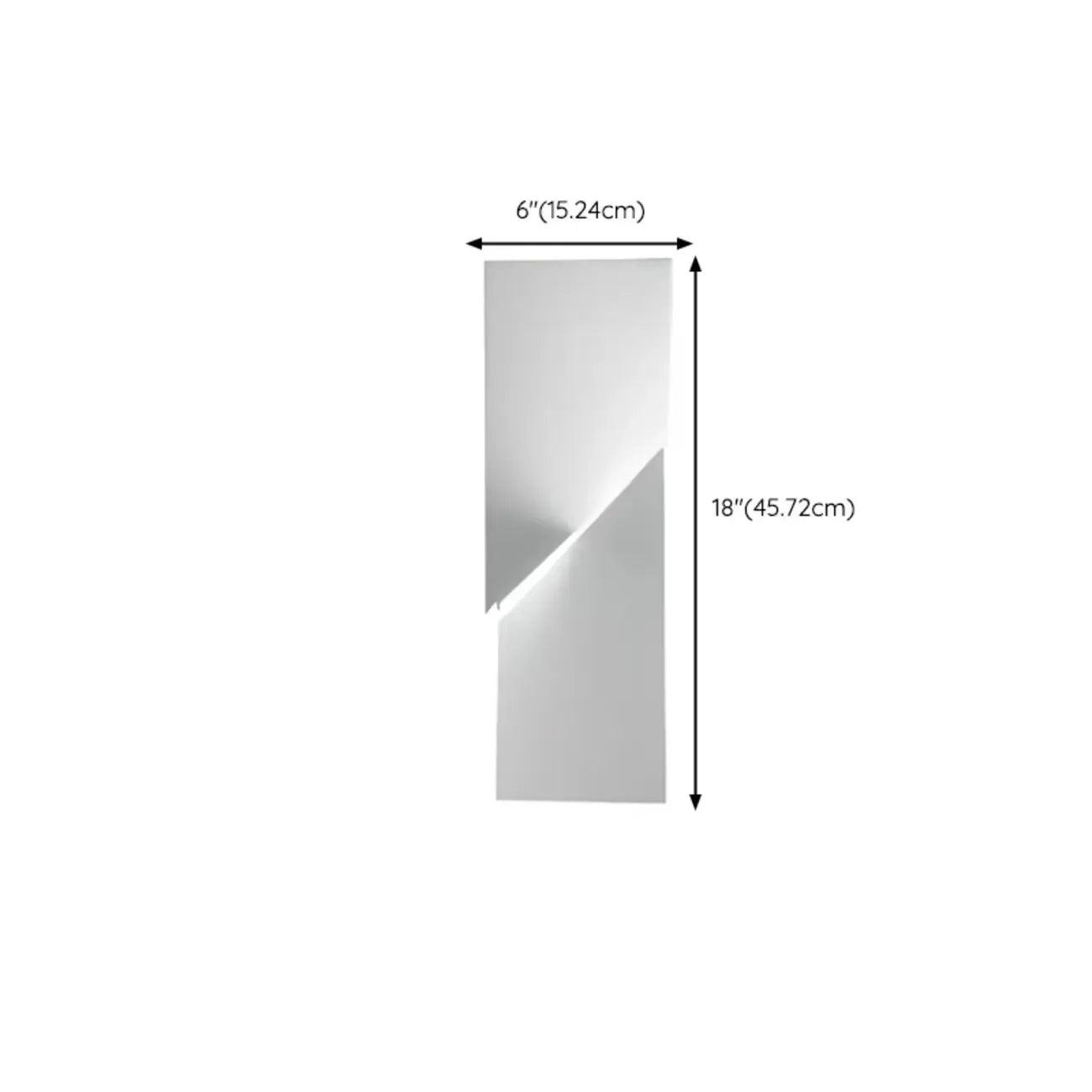 Applique murale LED géométrique en métal blanc Art Decor avec télécommande