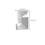 Applique murale LED géométrique en métal blanc Art Decor avec télécommande