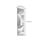 Applique murale LED géométrique en métal blanc Art Decor avec télécommande