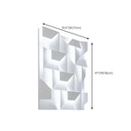 Applique murale LED géométrique en métal blanc Art Decor avec télécommande