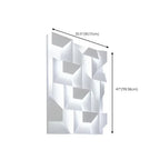 Applique murale LED géométrique en métal blanc Art Decor avec télécommande