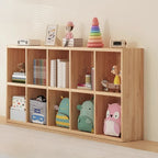 Étagères minimalistes horizontales en bois, style cube de rangement
