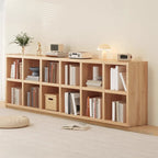 Étagères minimalistes horizontales en bois, style cube de rangement